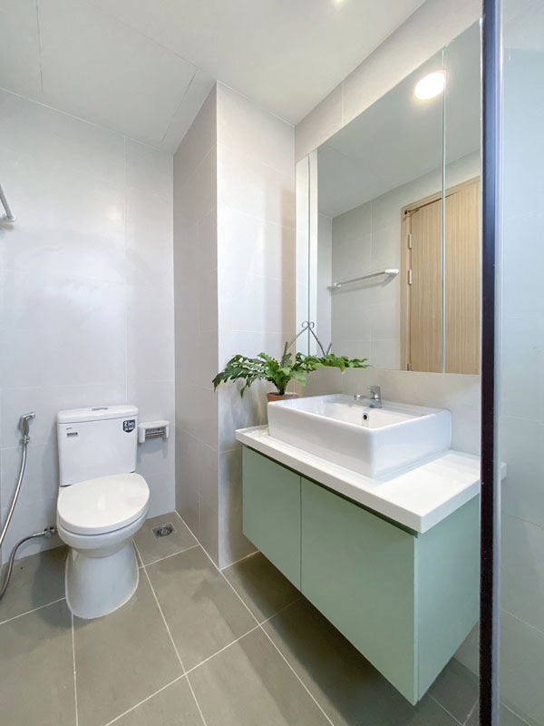 khong-gian-phong-tam-6 Mau xanh Mint dep cho phong tam