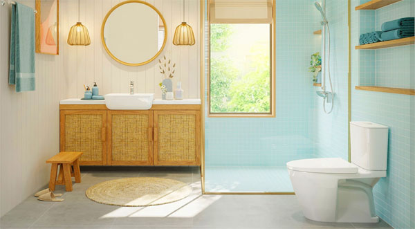 khong-gian-phong-tam-7 Phong tam dep voi bon cau, chau rua dep cua Inax