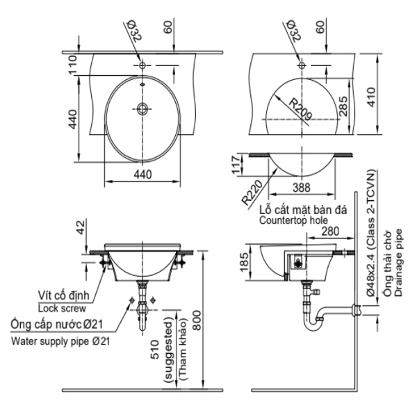 Ban ve chau rua L 333V