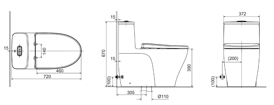 ban-ve-ky-thuat-bon-cau-inax-ac-989vn-2 Bồn cầu nắp rửa cơ Inax AC-989+CW-S15VN
