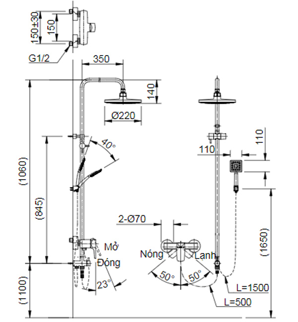 ban-ve-ky-thuat-sen-tam-inax-bfv-50s-5c Ban ve ky thuat sen tam Inax BFV 50S 5C
