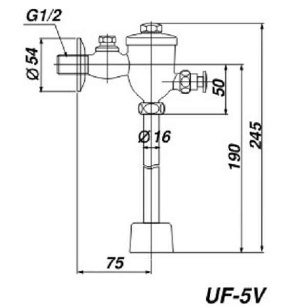 Van xả tiểu Inax UF-7V