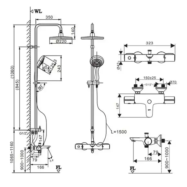 Sen tắm cây Inax BFV-3415T