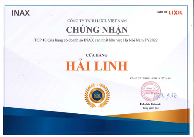bang-khen-inax-2022-1 Top 10 cua hang doanh so Inax cao nhat