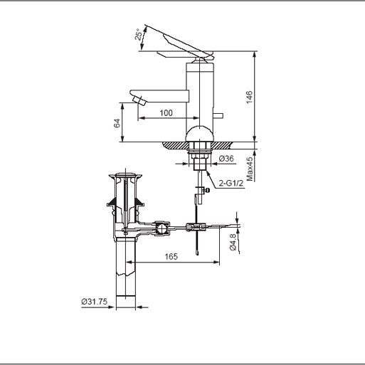 Bản vẽ kỹ thuật vòi chậu LFV-4001S bản vẽ lfv 4001sd 1 (1)