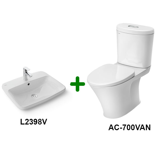 bo-tbvs-ac-700van-l2398v Bộ thiết bị vệ sinh Inax AC-700VAN + L2398VEC/FC