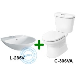 Bộ thiết bị vệ sinh INAX C-306VA+L-285V