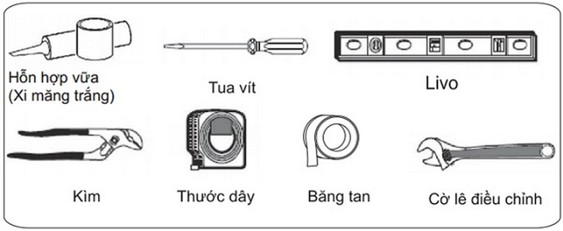 cach-lap-dat-bon-cau-inax-2 Dụng cụ và vật tư cần thiết để lắp đặt bồn cầu Inax