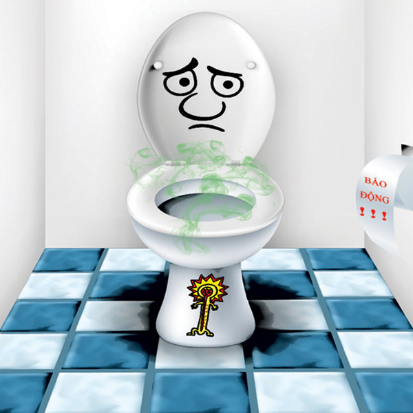 cach-thong-bon-cau Nguyen nhan bon cau bi tac