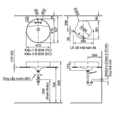 chau-rua-inax-dat-ban-al-294v-ec-fc-banve-1 Bản vẽ kỹ thuật chậu rửa Inax đặt bàn AL-294 (EC/FC)