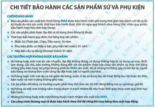 chinh-sach-bao-hang-bon-cau-inax chinh sach bao hang bon cau inax