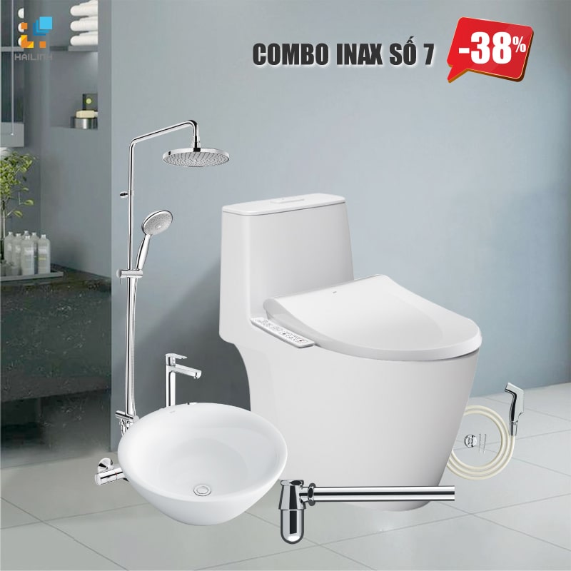 combo7 Combo thiết bị vệ sinh Inax số 7