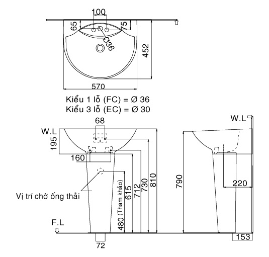 l-288v-l-288vd_banvekithuat_1 Bản vẽ kỹ thuật chậu rửa Inax treo tường L-288V+L288VD