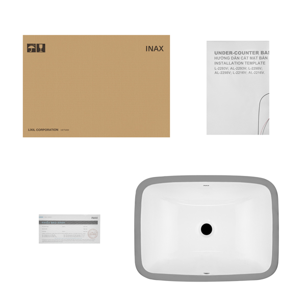 Chậu rửa Inax âm bàn L-2298V