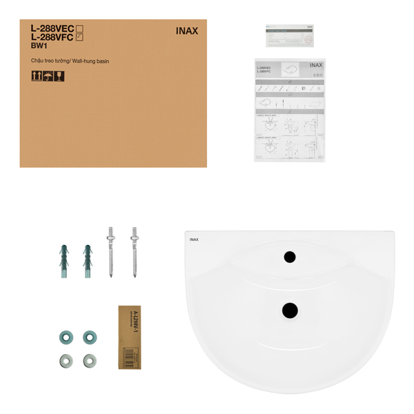 Chậu rửa treo tường Inax L-288V