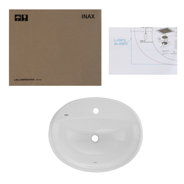 Chậu rửa Inax âm bàn AL-2395V