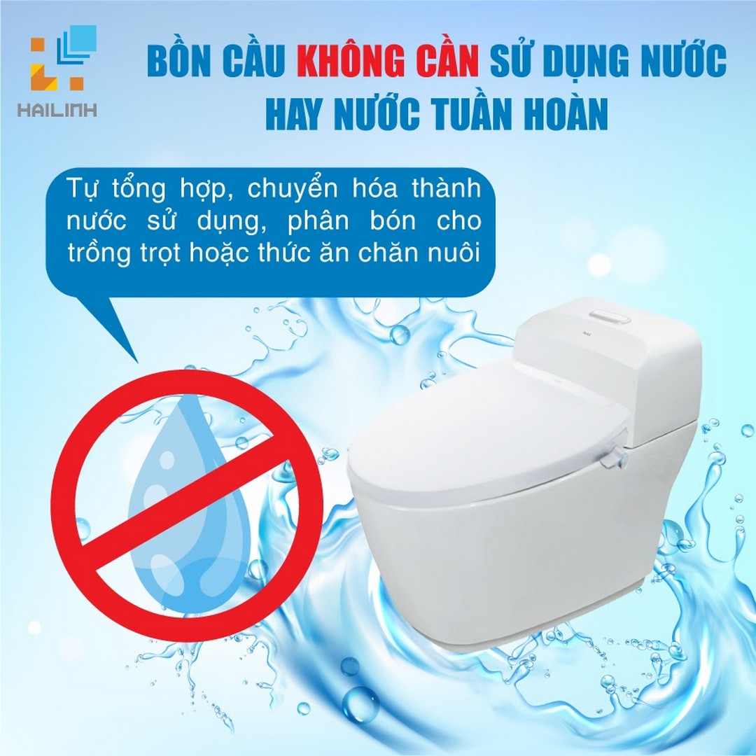 Bon cau khong can su dung nuoc