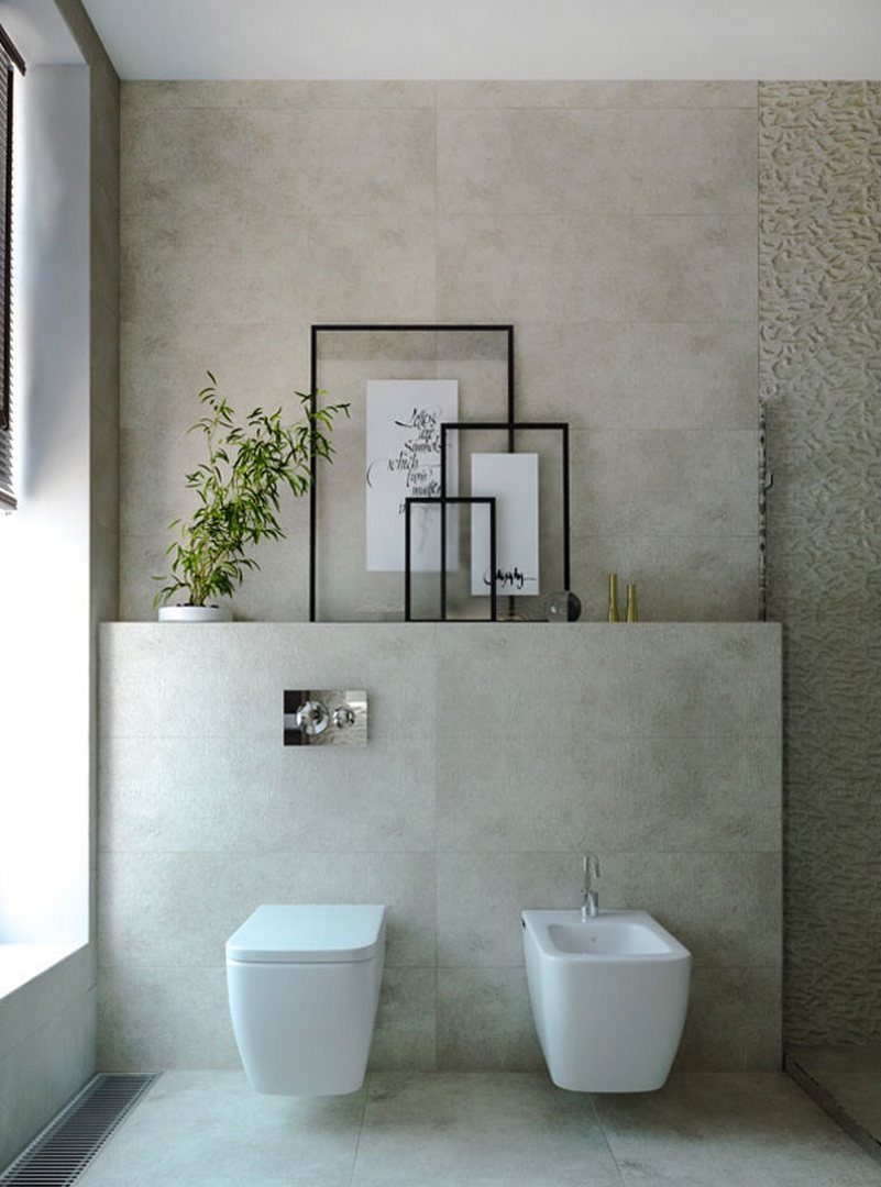 phòng tắm xám trắng 25