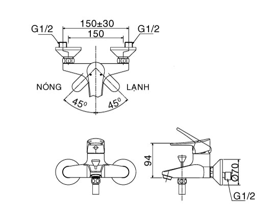 sen tắm thường inax bfv 1003s 2c 2