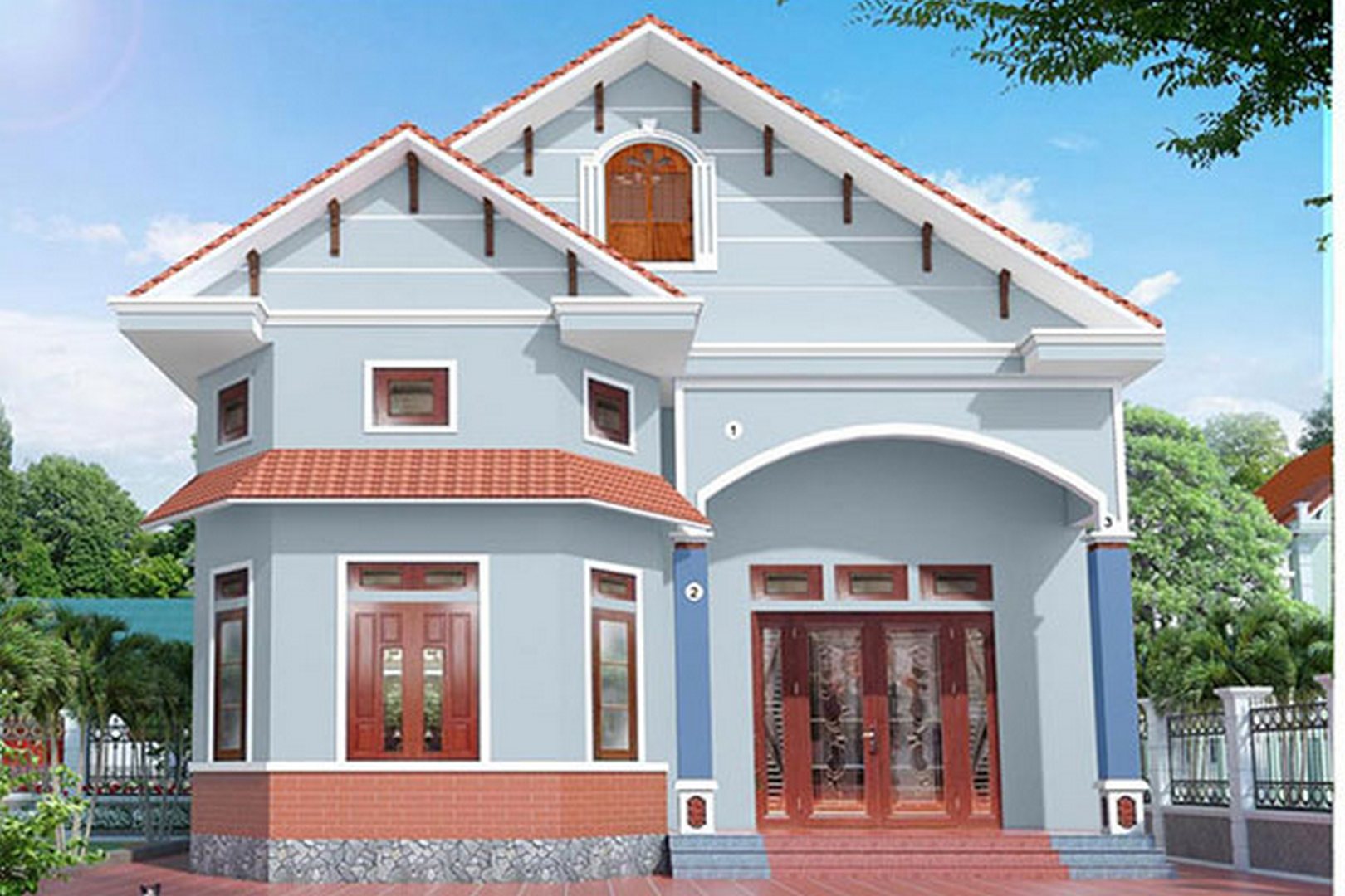 son-nha-mau-xanh son nha mau xanh