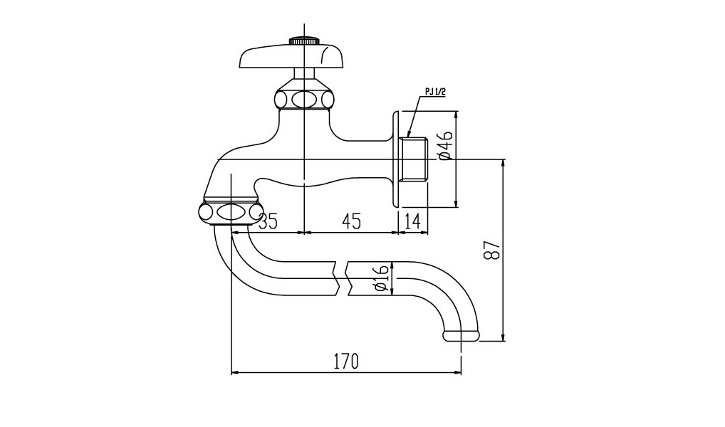 thong-so-ky-thuat-lf-12-13 Ban ve ky thuat voi nuoc Inax LF-12-13