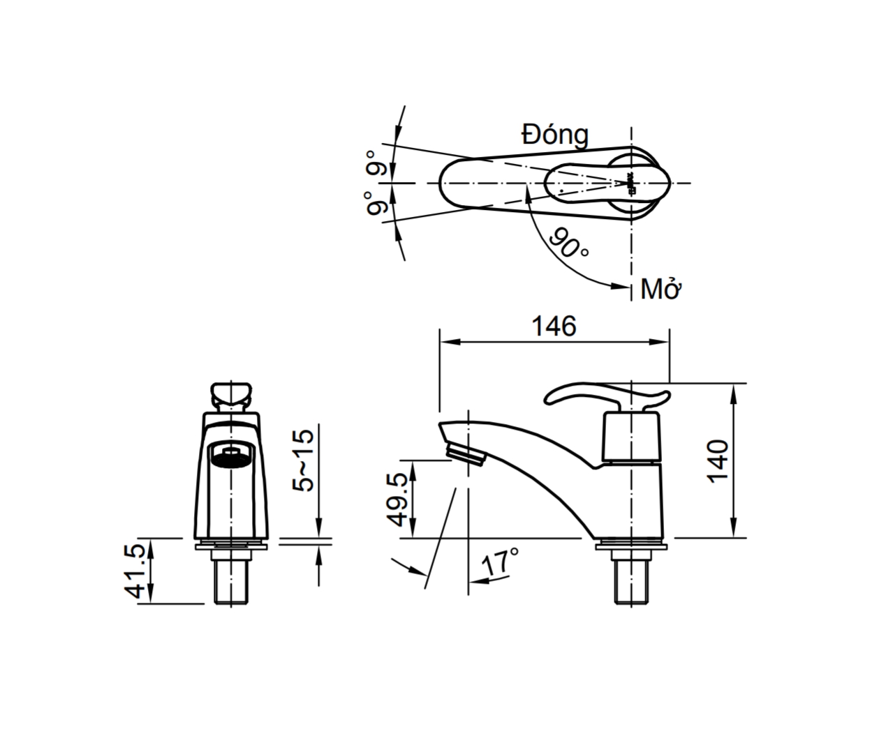 tskt-voi-chau-inax-lfv-11ap Bản vẽ vòi chậuINAX LFV 11AP