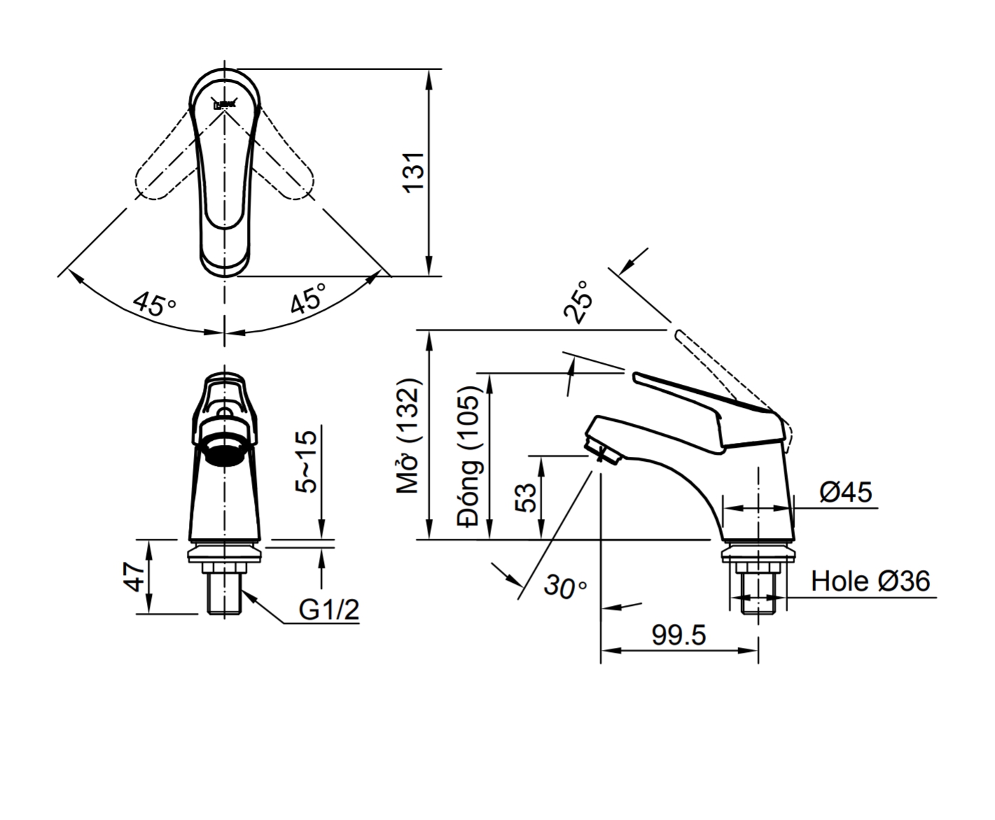 tskt-voi-chau-inax-lfv-20sp Bản vẽ vòi chậu INAX LFV 20SP